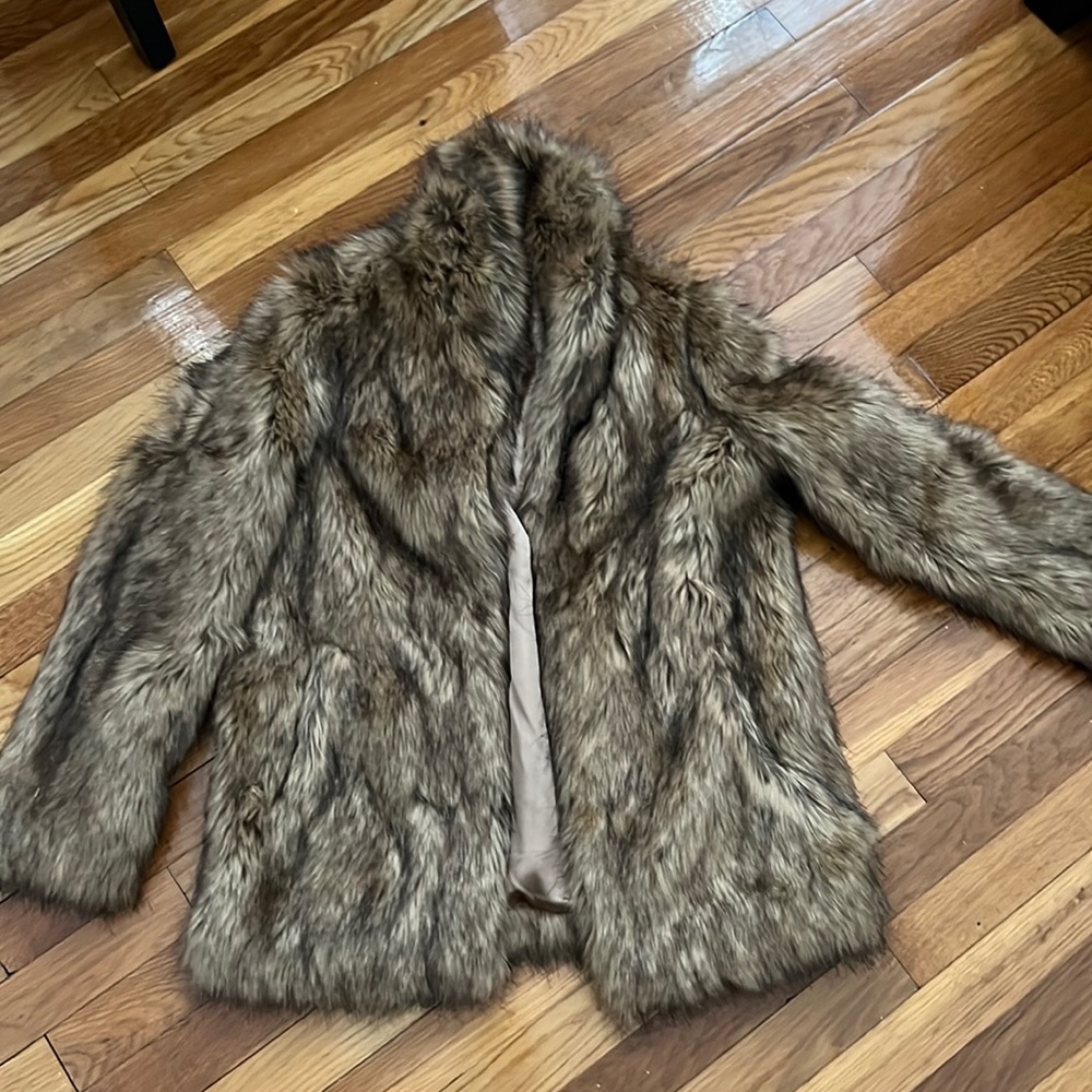 ASOS size 2 faux fur coat